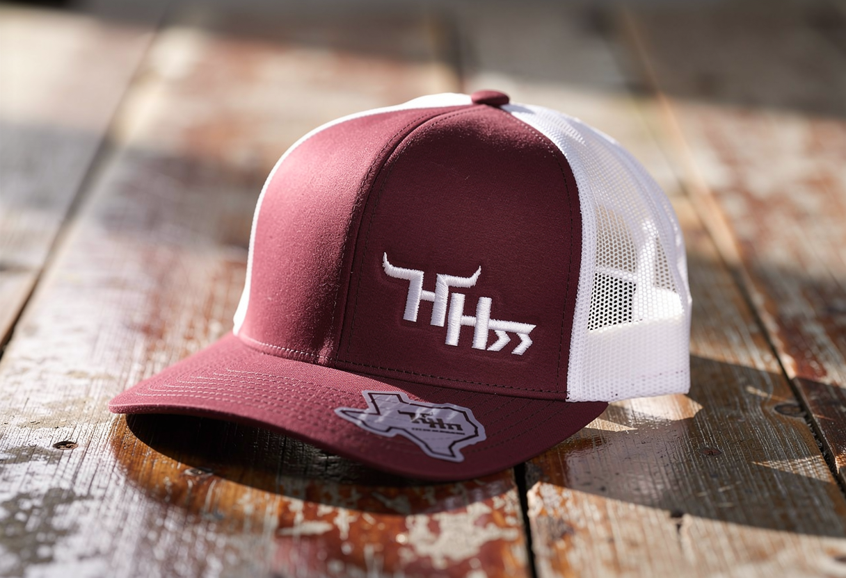 Frost White-Logo on Maroon Crown- "AG"