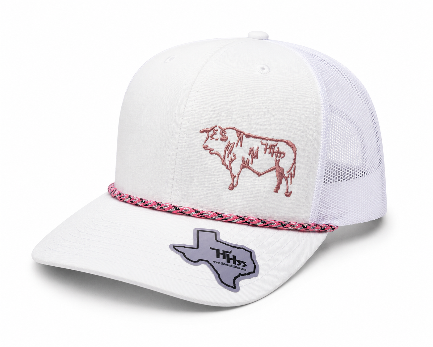 Salmon Logo- On Frost White Mesh- The Brutus II