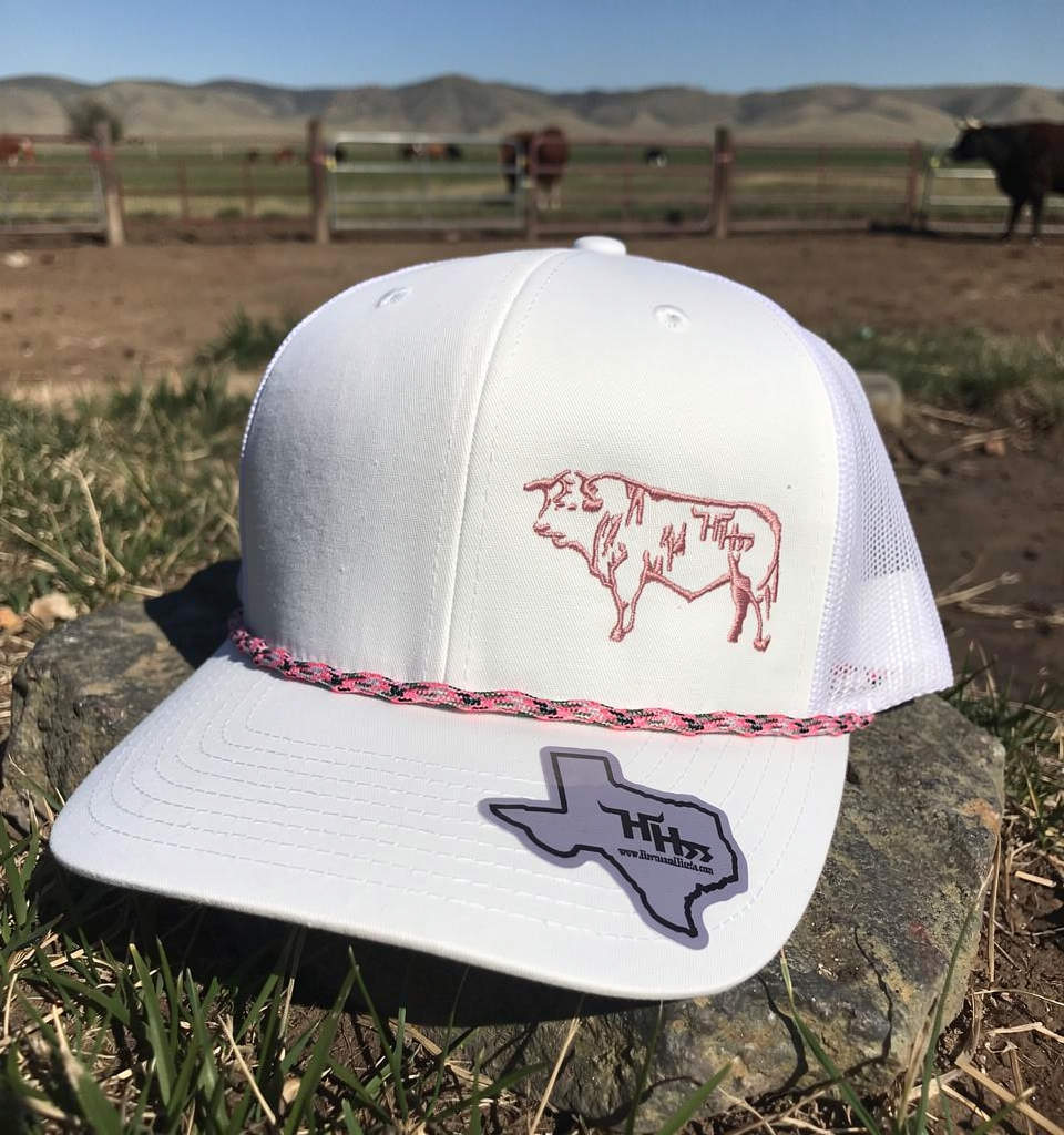 Salmon Logo- On Frost White Mesh- The Brutus II