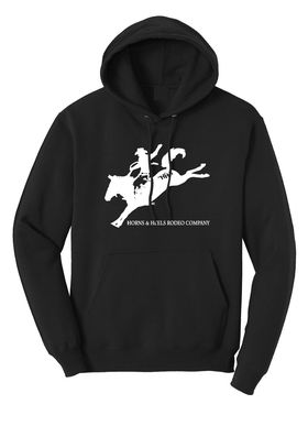 Black Hoodie-White Logo-"Mark Out"