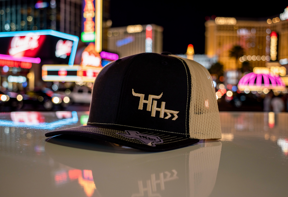 Gold Logo-On Black Crown- "VEGAS"