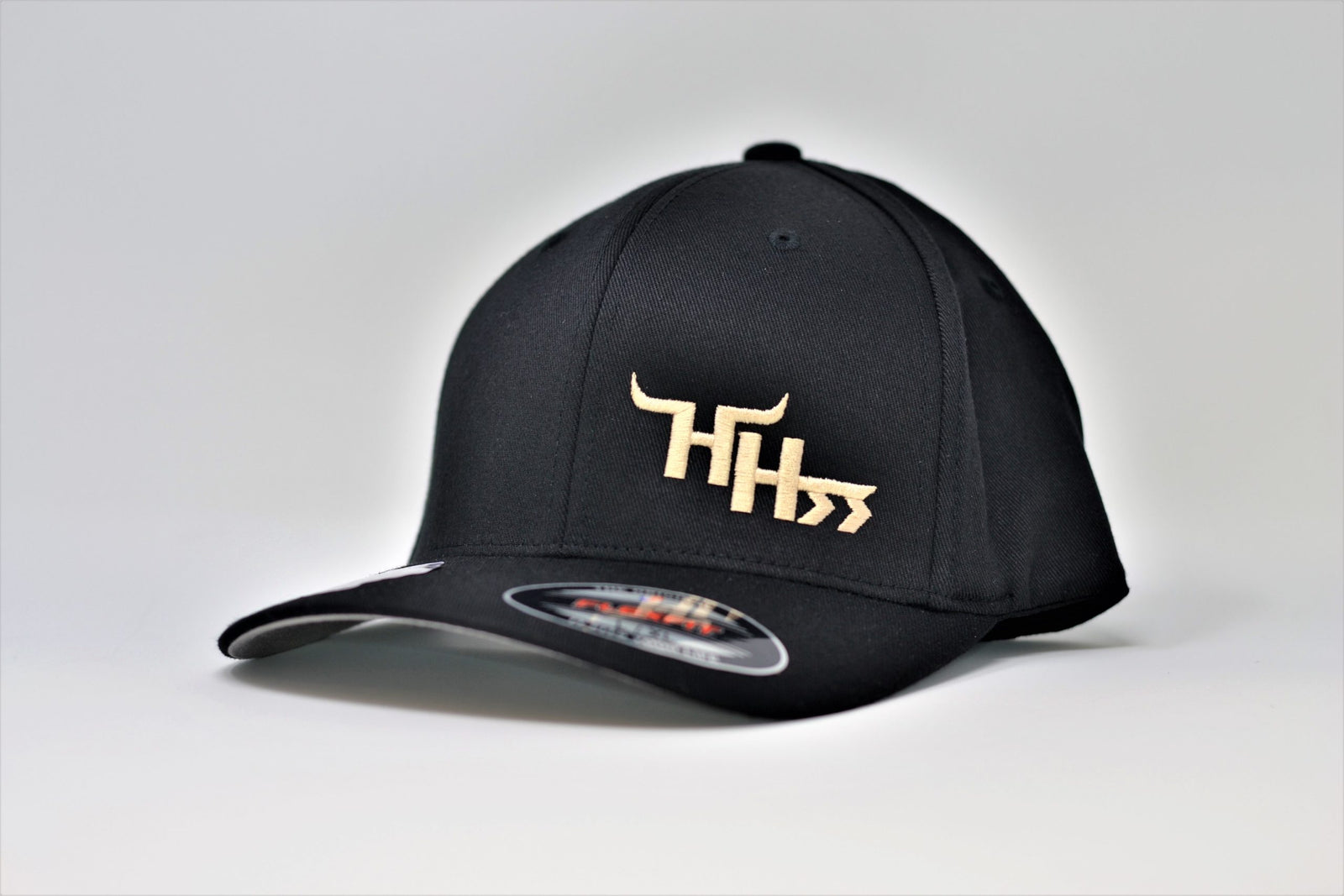 Gold Logo- On Black Canvas (FLEX FIT) -"THE BUCKLE"