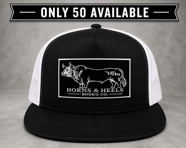 The Limousine™ Jet Black & White Mesh Snapback Flat Bill