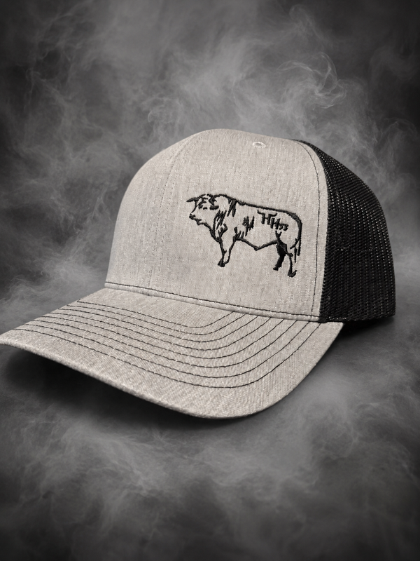 Jet Black Brutus Logo Snapback Hat