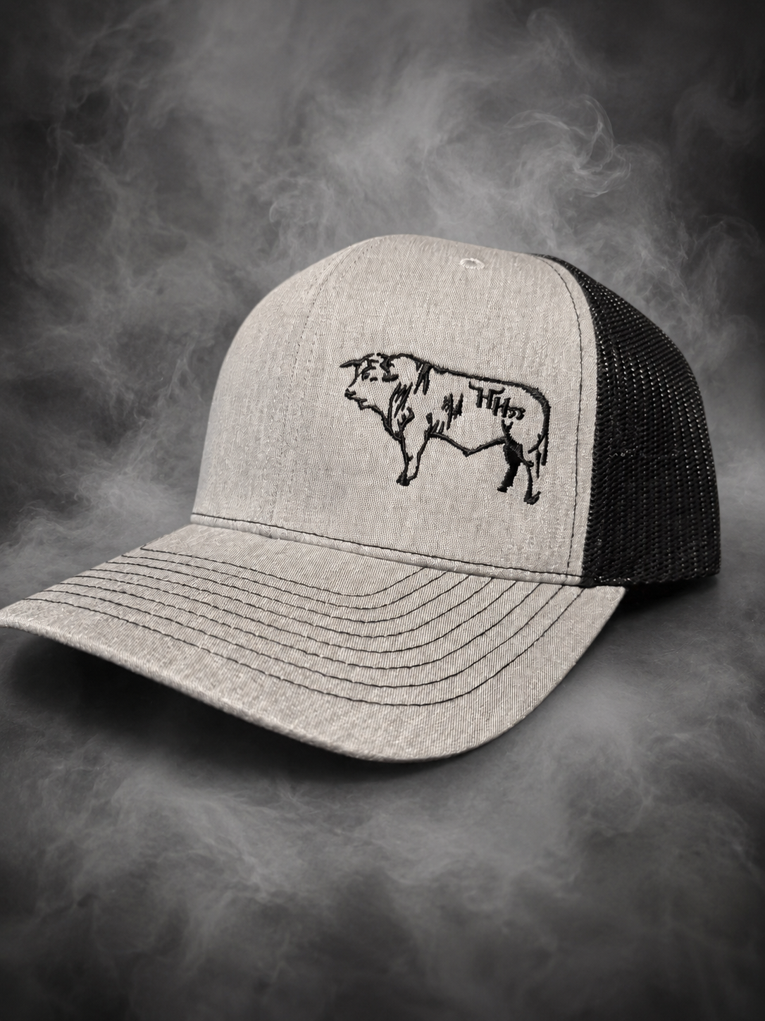 Jet Black Brutus Logo Snapback Hat