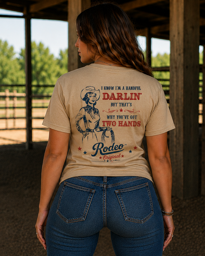 HHRC Rodeo Original Vintage Series Tee- "Hey Darlin"