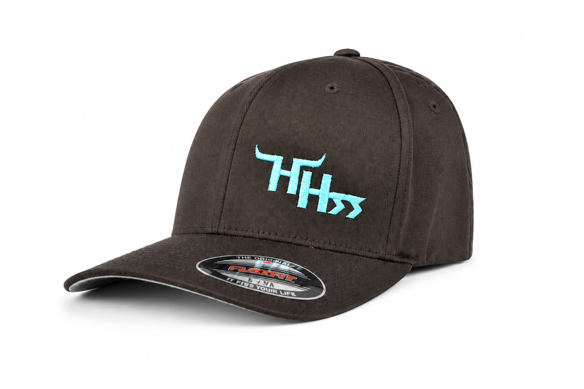 Easter Egg Blue-Logo on Dark Brown-The Mint Chocolate Chip(Flex Fit)