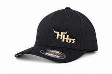Gold Logo- On Black Canvas (FLEX FIT) -