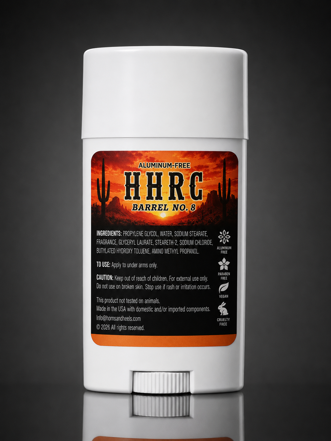 The "HHRC Barrel No. 8" Deodorant