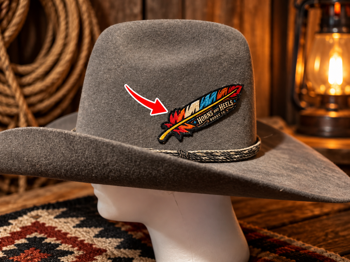 The Pluma™ First Edition – Limited Cowboy Hat Feather Patch | Only 100 Made